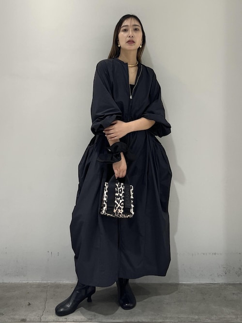 セール】ナイロンコクーンワンピースコート（ナイロンジャケット