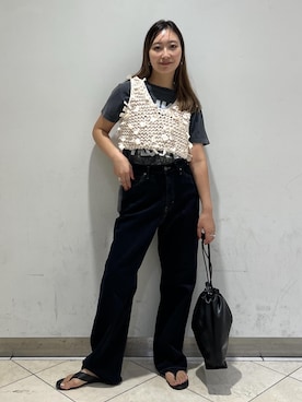 「Lee（リー）のアイテム」を使った、marin.さん（レディース・162cm）の夏コーディネート