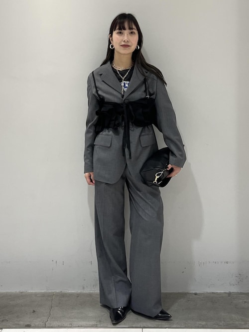 サステナブル】ニットフリルビスチェ（ベスト）｜ADAM ET ROPE