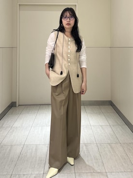 「EMOELLE（エモエレ）のアイテム」を使った、marin.さん（レディース・162cm）の春コーディネート