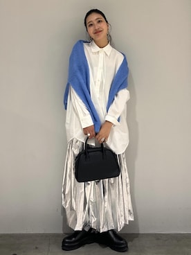 「ロング」｜「アイテム（サンダル）」を使った、marin.さん（レディース・162cm）の秋コーディネート