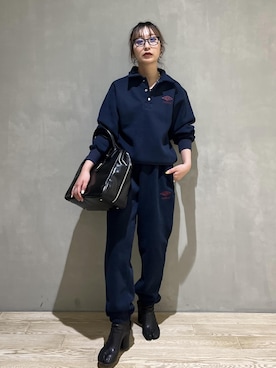 「FEMME」｜「アイテム（スウェット）」を使った、marin.さん（レディース・162cm）の秋コーディネート