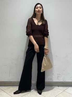 「ADAM ET ROPE'（アダムエロペ）のアイテム」を使った、marin.さん（レディース・162cm）の夏コーディネート