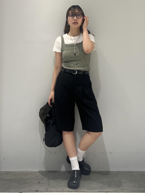超特価セール開催！！ サステナブル】オックスハーフパンツ（その他パンツ）｜ADAM ET パンツ