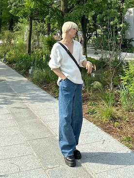「Figments（フィグメンツ）のアイテム」を使った、ひろとさん（メンズ・177cm）の夏コーディネート
