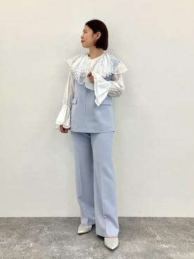 「HIMIKO（ヒミコ）のアイテム」を使った、卑弥呼　本社スタッフEさん（レディース・154cm）の冬コーディネート