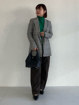 「NICAL（ニカル）のアイテム」を使った、卑弥呼　本社スタッフEさん（レディース・154cm）の冬コーディネート