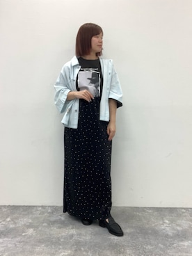 「GLOBAL WORK（グローバルワーク）のアイテム（スウェット）」を使った、卑弥呼　本社スタッフEさん（レディース・154cm）の春コーディネート