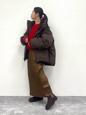 「A part by（アパートバイ）のアイテム」を使った、卑弥呼　本社スタッフEさん（レディース・154cm）の秋コーディネート