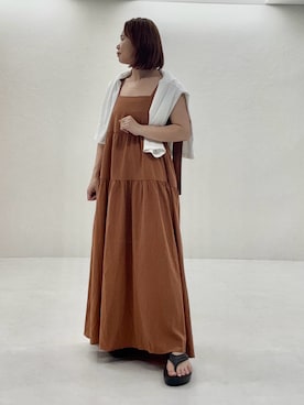「HIMIKO（ヒミコ）のアイテム」を使った、卑弥呼　本社スタッフEさん（レディース・154cm）の春コーディネート
