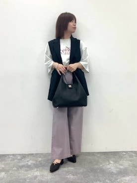 「GLOBAL WORK（グローバルワーク）のアイテム（ジャケット/アウター）」を使った、卑弥呼　本社スタッフEさん（レディース・154cm）の春コーディネート