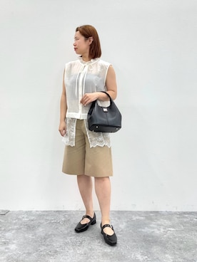 「HIMIKO（ヒミコ）のアイテム」を使った、卑弥呼　本社スタッフEさん（レディース・154cm）の夏コーディネート
