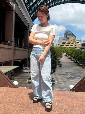 「NICAL（ニカル）のアイテム」を使った、卑弥呼　本社スタッフEさん（レディース・154cm）の夏コーディネート