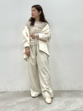 「A part by（アパートバイ）のアイテム」を使った、卑弥呼　本社スタッフEさん（骨格ウェーブ・レディース・154cm）の春コーディネート
