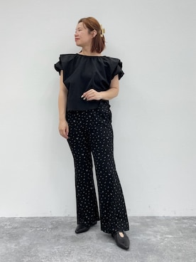 「HIMIKO（ヒミコ）のアイテム」を使った、卑弥呼　本社スタッフEさん（レディース・154cm）の夏コーディネート