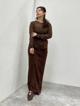 「A part by（アパートバイ）のアイテム」を使った、卑弥呼　本社スタッフEさん（骨格ウェーブ・レディース・154cm）の秋コーディネート