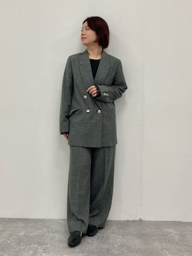 「HIMIKO（ヒミコ）のアイテム」を使った、卑弥呼　本社スタッフEさん（レディース・154cm）の冬コーディネート