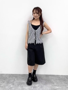 「HIMIKO（ヒミコ）のアイテム」を使った、卑弥呼　本社スタッフEさん（レディース・154cm）の夏コーディネート