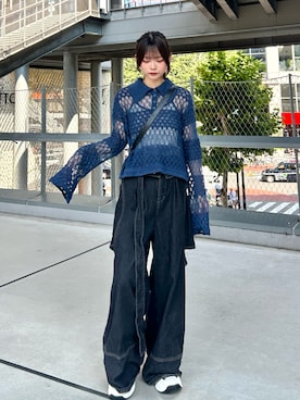 「CONVERSE（コンバース）のアイテム」を使った、さわち / 小泉 沙和さん（レディース・156cm）の夏コーディネート