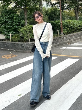 「アイテム（その他トップス）」を使った、さわち / 小泉 沙和さん（レディース・156cm）の秋コーディネート