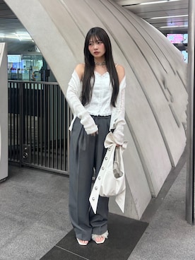 「THE YOn（ザヨン）のアイテム」を使った、さわち / 小泉 沙和さん（レディース・156cm）の春コーディネート