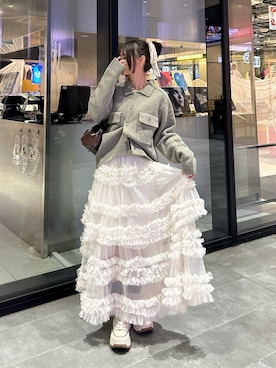 「カジュアルガーリー」｜さわち / 小泉 沙和さん（レディース・156cm）の春コーディネート