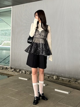 「アイテム（その他トップス）」を使った、さわち / 小泉 沙和さん（レディース・156cm）の夏コーディネート