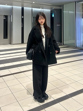 「アイテム（その他アウター）」を使った、さわち / 小泉 沙和さん（レディース・156cm）の春コーディネート