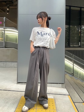 「アイテム（ハンドバッグ）」を使った、さわち / 小泉 沙和さん（レディース・156cm）の夏コーディネート