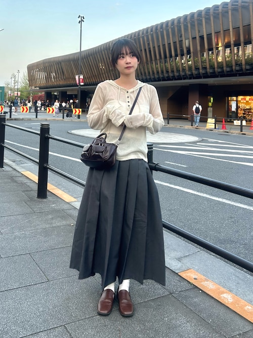 セール】sheer long sleeve hoodie tops / シアーロングスリーブ