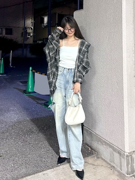 「GRL（グレイル）のアイテム（パンツ）」を使った、さわち / 小泉 沙和さん（レディース・156cm）の夏コーディネート