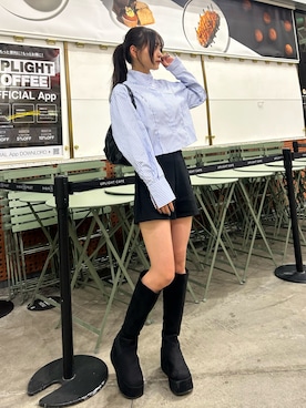 「Vipoa（ヴィポア）のアイテム」を使った、さわち / 小泉 沙和さん（レディース・156cm）の秋コーディネート