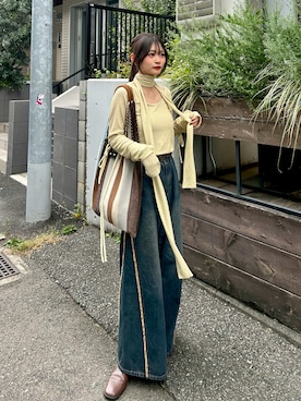 「アイテム（その他シューズ）」を使った、さわち / 小泉 沙和さん（レディース・156cm）の秋コーディネート
