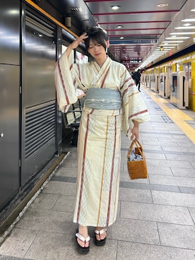 ゆかた館グレースの浴衣を使った人気ファッションコーディネート - WEAR