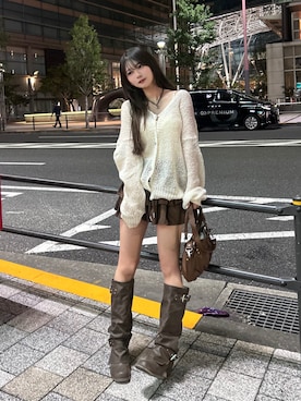 「VANNIE U（ヴァニーユー）のアイテム」を使った、さわち / 小泉 沙和さん（レディース・156cm）の秋コーディネート