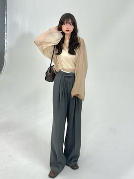 「アイテム（その他シューズ）」を使った、さわち / 小泉 沙和さん（レディース・156cm）の秋コーディネート