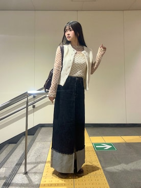 「uyu.（ウユ）のアイテム」を使った、さわち / 小泉 沙和さん（レディース・156cm）の夏コーディネート