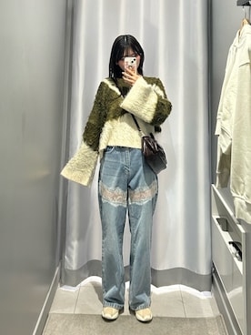 「EVOL（イーボル）のアイテム」を使った、さわち / 小泉 沙和さん（レディース・156cm）の春コーディネート