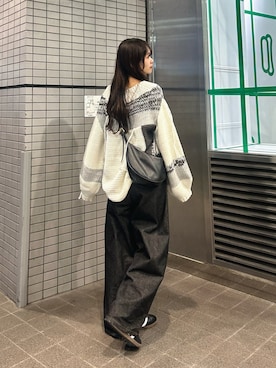 「アイテム（ベルト）」を使った、さわち / 小泉 沙和さん（レディース・156cm）の秋コーディネート