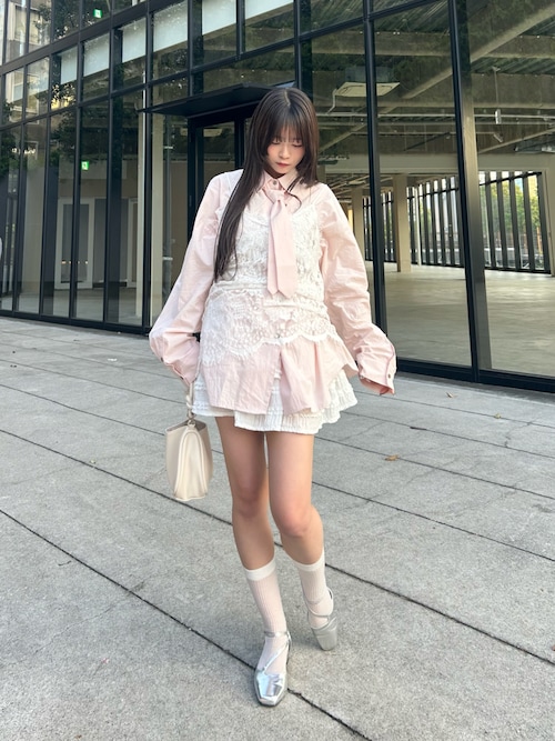loin nuit ブラウス シャツ nuance button tie shirt / ニュアンス