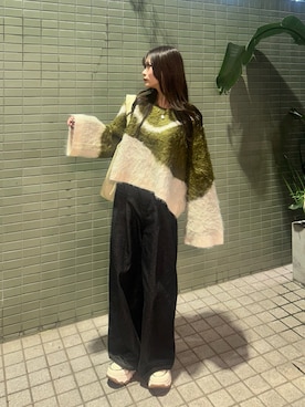 「アイテム（ベルト）」を使った、さわち / 小泉 沙和さん（レディース・156cm）の秋コーディネート