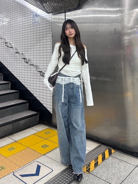 「STANDOIL（スタンドオイル）のアイテム」を使った、さわち / 小泉 沙和さん（レディース・156cm）の秋コーディネート