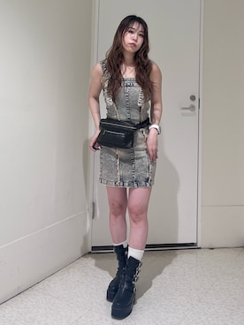 「EVRIS（エヴリス）のアイテム（ワンピース/ドレス）」を使った、HIMARIさん（レディース・158cm）の夏コーディネート