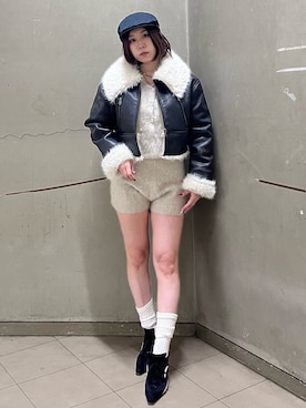 HIMARIさん（レディース・158cm）の冬コーディネート