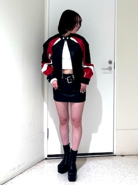 「EVRIS（エヴリス）のアイテム（トップス）」を使った、HIMARIさん（レディース・158cm）の冬コーディネート