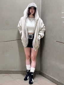 リバーシブルオーバーサイズフードブルゾン｜エヴリス（EVRIS）公式