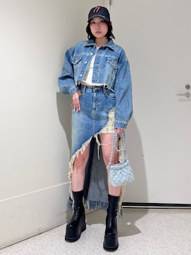 HIMARIさん（レディース・158cm）の冬コーディネート