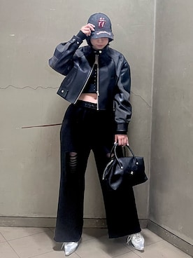 HIMARIさん（レディース・158cm）の冬コーディネート