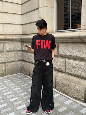 「オールブラックコーデ」｜佐藤周作さん（メンズ・180cm）の秋コーディネート