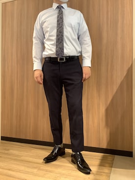 「アイテム（フォーマルスーツ/小物）」を使った、BRICK HOUSE シャツ工房 浜松メイワン店さん（メンズ・182cm）の夏コーディネート